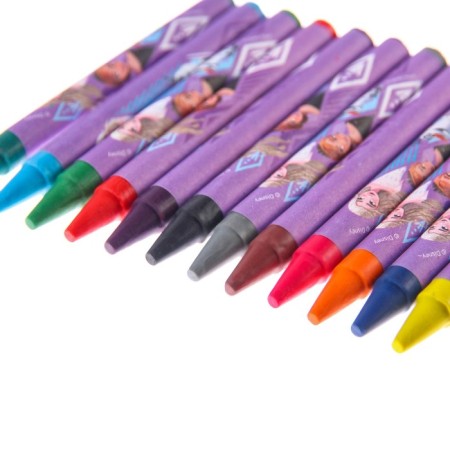 Wax pencils, set of 12 colors, "Elsa and Anna", cold heart-4