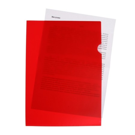 Folder-angle, A4, 180 μm, calligrata, opaque, red-1