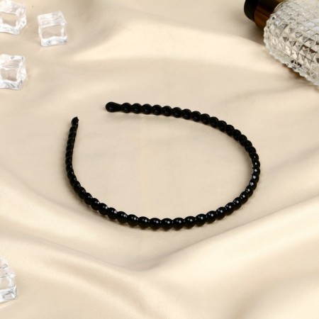 Hair cap "night" circles, 0.8 cm, black