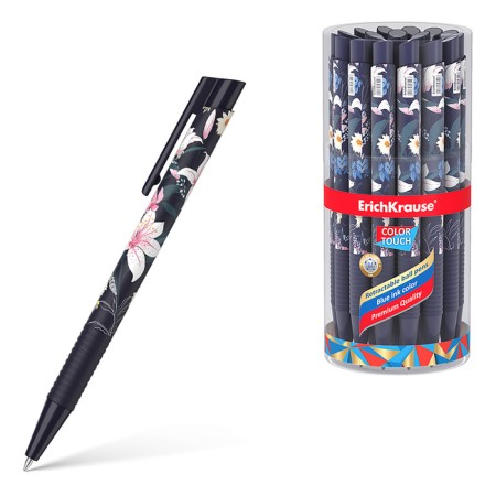 Handle Ball machine Erichkrause Colortouch Lily, node 0.7 mm, flu, blue