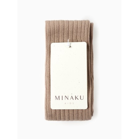 Children's leggings with Minaku straps, height 62-68 cm, beige-3