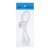 A network cord with a fork, 2 m, SHVVP 2 x 0.5 mm2, white