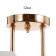 Listure "Alin" 4x60W E27 gold 57x35x22cm
