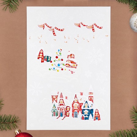 Set of stickers "New Year's miracles" Sani, plazole, 49 x 33 cm-3