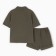 Set for a boy (shirt, shorts) minku, green color, height 68-74
