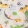 Kit for newborns, white color/cars, height 62 cm