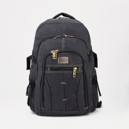 Tourist backpack, 60 l, lightning department, external pocket, black color