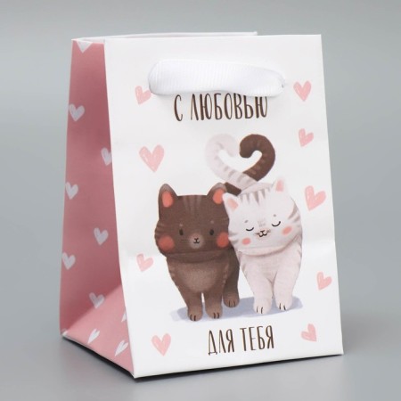 Gift laminated package, packaging, “cats”, 7 x 10 x 7 cm-4