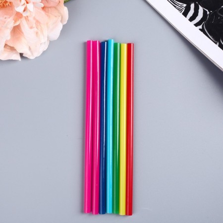 Glue for adhesive pistol "Multi -colored" 7mmx18 cm (set 7 pcs)-1