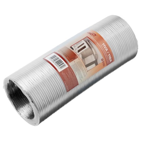 Hophthaled air duct Era, D = 110 mm, sliding up to 3 m, aluminum