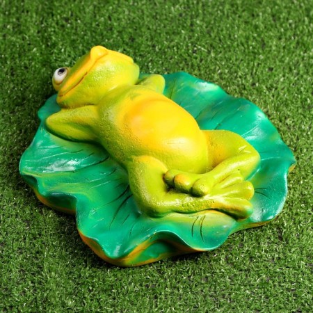 Garden figure "Frog on the jug" 23x26x11cm-2