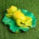 Garden figure "Frog on the jug" 23x26x11cm