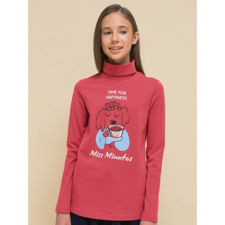 Jumper for girls, height 146 cm, red color-1