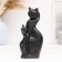 Figure "Catfits with a bend" Black, 17cm