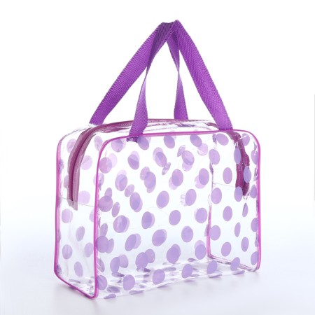 Lightning cosmetic bag, lilac color