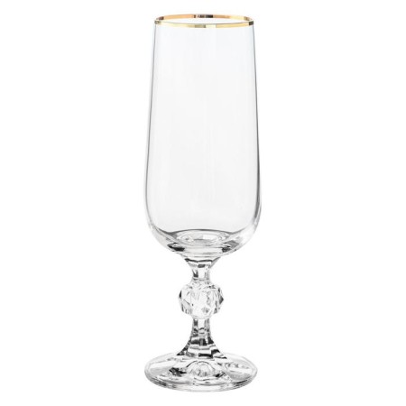 A set of glasses for champagne STERNA, decor “Gold Gold”, 180 cm x 6 pcs.