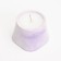 Candle "Trapezius" in the candlestick of gypsum smooth, 8x6cm, marble with purple stripes