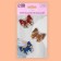 A set of thermal buttons "Butterflies", 3 pcs, with sequins