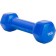 Rubberized dumbbell bradex SF 0160, blue, 1 kg