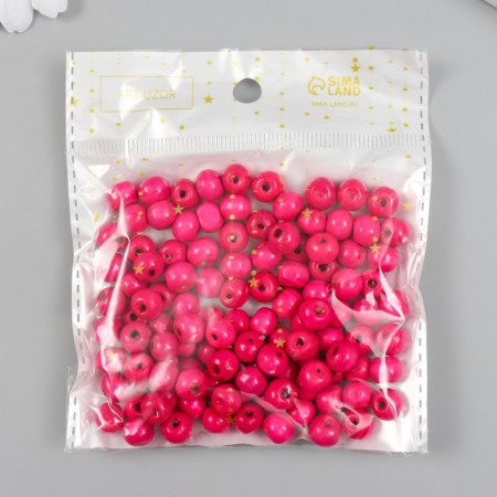 Beads for creativity tree "bright pink" d = 0.8 cm set 20 g-2