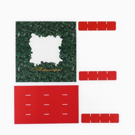 Box for sweets "spruce aroma", 18.9 x 18.9 x 3.8 cm, New Year-3