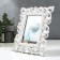 Photo frame plastic 10x15 cm "Rosary" silver 22x17 cm