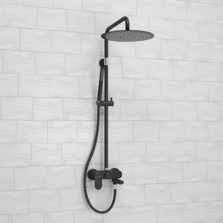 The shower system wasserkraft a174.160.217.cb, tropical shower, shower, black-1