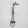 The shower system wasserkraft a174.160.217.cb, tropical shower, shower, black