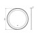 Mirror Comforty "Yerevan-70" LED backing, contactless sensor, white matte