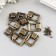 Castle metal for bronze casket + nails. set 5 pcs 3.6x2.5 cm