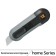 Technical knife deli ht4007 151595, softach plastic, black, 12 mm