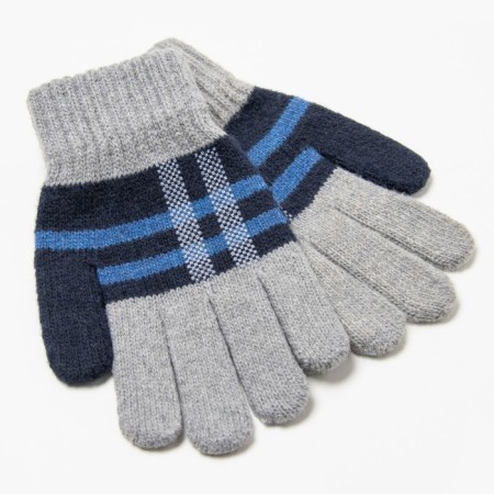 Baby gloves, gray color, size 18-1