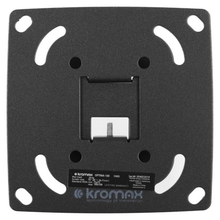 Kromax Optima-100 Black 10 "-28" Max.25kg wall-mounted 107047 TV-5