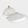 Porcelain shade, 20 × 13 × 9 cm, white color