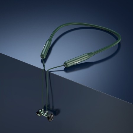 Hoco ES58 headphones, wireless, inserts, BT5.0, 200 mAh, microphone, green-3