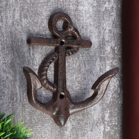 Decorative metal hook "Anchor" 13.5x12x3.5 cm-1