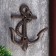 Decorative metal hook "Anchor" 13.5x12x3.5 cm