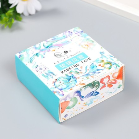 Glue tape Paper "Magic dream" set 10 pcs width. 0.5/1/1.5/3 cm dl. 2 m-5