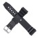 Watch strap, 20 mm, silicone, l-22.5 cm, black