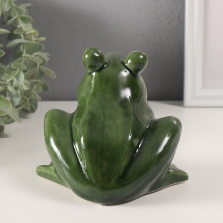 Souvenir Ceramics "Facing Frog" 12x12x10.5 cm-2