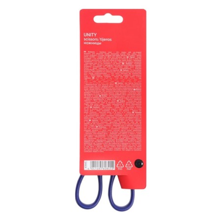 Scissors 18 cm, erichkrause "Unity", improved double sharpening, blister, blue-3