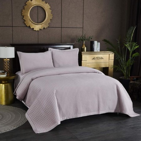 A set with a bedspread "Loretta", size 160x220 cm, 50x70 cm, color of the powder-2