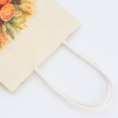 New Year. Package Paper Gift New Year's craft "New Year's Eve" 16 x 12 x 6 cm.-2
