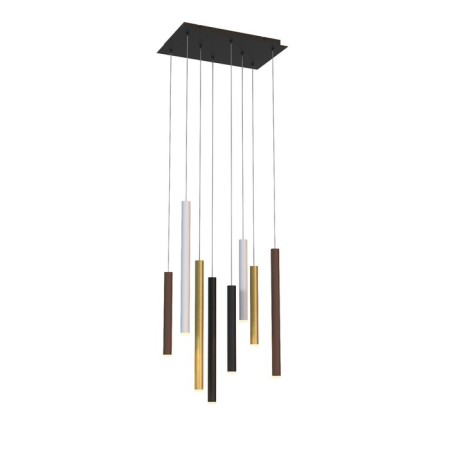Suspended chandelier Mantra Cala, Led, 3360lm, 3000k, 500x300x600 mm, black color