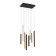 Suspended chandelier Mantra Cala, Led, 3360lm, 3000k, 500x300x600 mm, black color