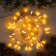 Garland “thread” 10 m with nozzles “needle”, IP20, transparent thread, 100 LED, yellow glow, 8 modes, 220 V