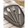 A set of cutlery made of stainless steel Magistro Bamboo, 4 objects, silver color