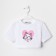 T -shirt Children's shortened KAFTAN "Kotik", p. 32 (110-116 cm), white