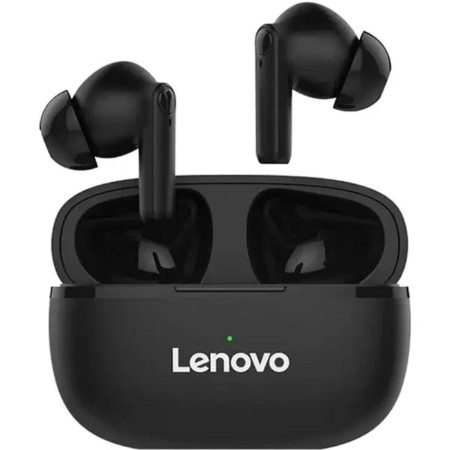 Wireless headphones Lenovo HT05, TWS, vacuum, microphone, BT 5.0, 40/250 mAh, black