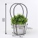 Bag for flowers white moisture-resistant, 12x12-8x8-12.5 cm